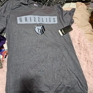 NBA Grizzlies Gray Short Sleeve Tee